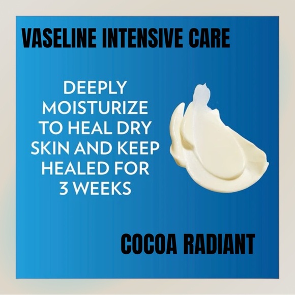 VASELINE INTENSIVE CARE COCOA RADIANT NON GREASY LOTION PURE COCOA BUTTER 10oz - Picture 2 of 3